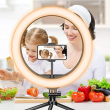 Load image into Gallery viewer, 26 33CM Video Lights Dimmable Light Selfie LED Ring Light USB Ring Lighting Lamp With Tripod Stand To Make Youtube Ringlight
