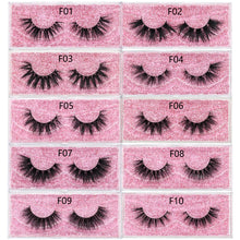 Load image into Gallery viewer, FOXESJI Mink Lashes Fluffy Dramatic Wispy False Fake Eyelashes Cross Lash Extension Natural Soft 3D Mink Lashes Eyelashes Makeup
