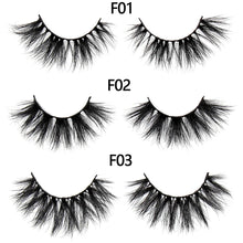 Load image into Gallery viewer, FOXESJI Mink Lashes Fluffy Dramatic Wispy False Fake Eyelashes Cross Lash Extension Natural Soft 3D Mink Lashes Eyelashes Makeup
