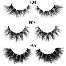 Load image into Gallery viewer, FOXESJI Mink Lashes Fluffy Dramatic Wispy False Fake Eyelashes Cross Lash Extension Natural Soft 3D Mink Lashes Eyelashes Makeup
