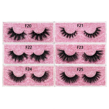 Load image into Gallery viewer, FOXESJI Mink Lashes Fluffy Dramatic Wispy False Fake Eyelashes Cross Lash Extension Natural Soft 3D Mink Lashes Eyelashes Makeup
