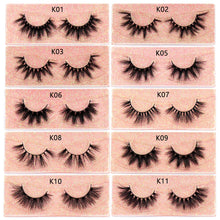 Load image into Gallery viewer, FOXESJI Mink Lashes Fluffy Dramatic Wispy False Fake Eyelashes Cross Lash Extension Natural Soft 3D Mink Lashes Eyelashes Makeup
