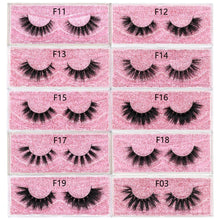 Load image into Gallery viewer, FOXESJI Mink Lashes Fluffy Dramatic Wispy False Fake Eyelashes Cross Lash Extension Natural Soft 3D Mink Lashes Eyelashes Makeup
