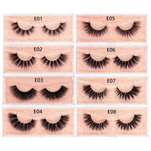 Load image into Gallery viewer, FOXESJI Mink Lashes Fluffy Dramatic Wispy False Fake Eyelashes Cross Lash Extension Natural Soft 3D Mink Lashes Eyelashes Makeup
