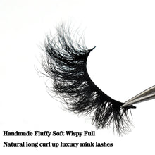 Load image into Gallery viewer, FOXESJI Mink Lashes Fluffy Dramatic Wispy False Fake Eyelashes Cross Lash Extension Natural Soft 3D Mink Lashes Eyelashes Makeup
