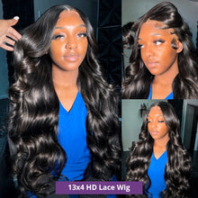 Load image into Gallery viewer, Body Wave 13x4 13x6 360 Hd Transparent Lace Front Wigs Human Hair Wig Brazilian 30 40 Inch Body Wave Lace Frontal Wig For Women
