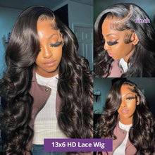 Load image into Gallery viewer, Body Wave 13x4 13x6 360 Hd Transparent Lace Front Wigs Human Hair Wig Brazilian 30 40 Inch Body Wave Lace Frontal Wig For Women
